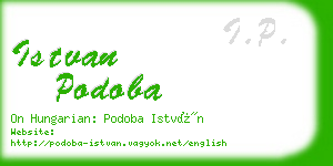 istvan podoba business card
